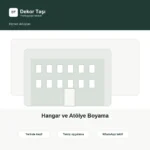 Hangar ve Atölye Boyama hizmet detay görseli