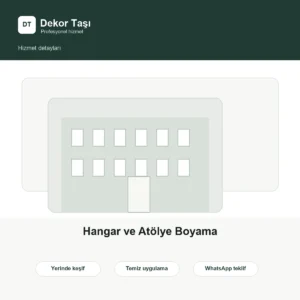 Hangar ve Atölye Boyama hizmet detay görseli