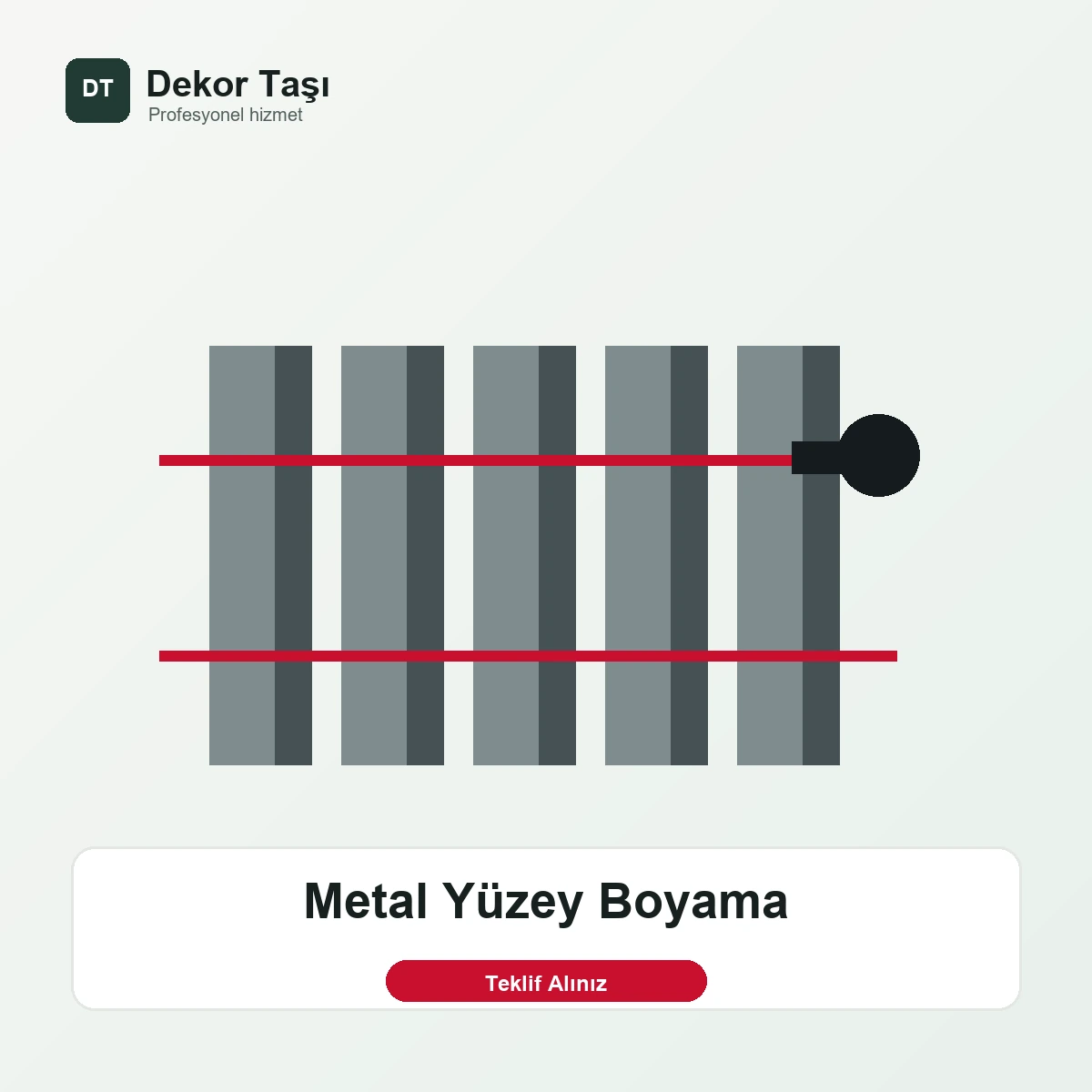 Metal Yüzey Boyama Metal Yüzey Boyama - Dekor Taşı hizmet görseli