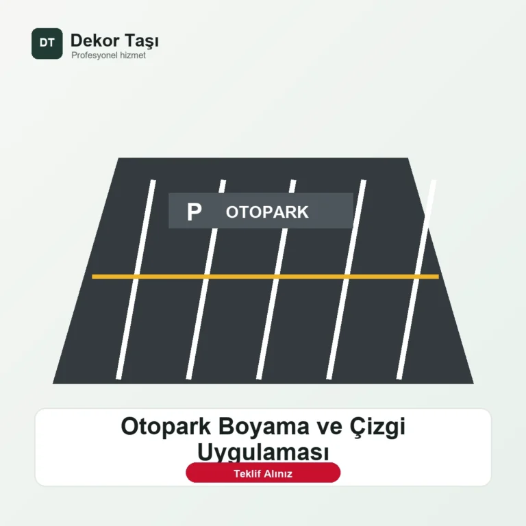 Otopark Boyama ve Çizgi Uygulaması