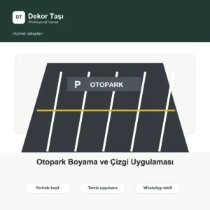 Otopark Boyama ve Çizgi Uygulaması hizmet detay görseli