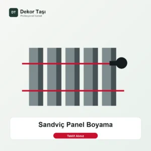Sandviç Panel Boyama - Dekor Taşı hizmet görseli