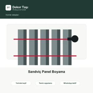 Sandviç Panel Boyama hizmet detay görseli