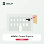 Villa Dış Cephe Boyama - Dekor Taşı hizmet görseli