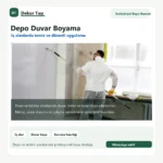 İç alan depo duvar boyama hizmeti - Dekor Taşı