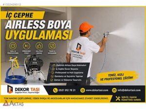 İç cephe airless boya uygulaması Dekor Taşı ana görsel