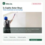 İç cephe astar boya uygulaması - Dekor Taşı