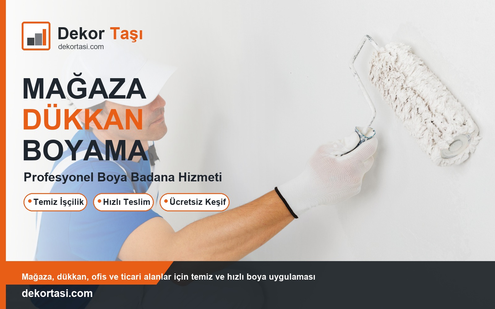 Mağaza dükkan boyama vitrin görseli Mağaza dükkan boyama profesyonel boya badana hizmeti - Dekor Taşı