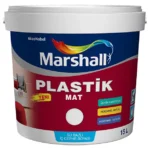 Marshall Plastik Mat su bazlı silinebilir iç cephe boyası 15 Lt Islak Kum