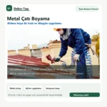 Metal çatı boyama hizmeti - Dekor Taşı