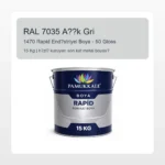 Pamukkale 1470 Rapid Endüstriyel Boya 15 Kg Açık Gri RAL 7035