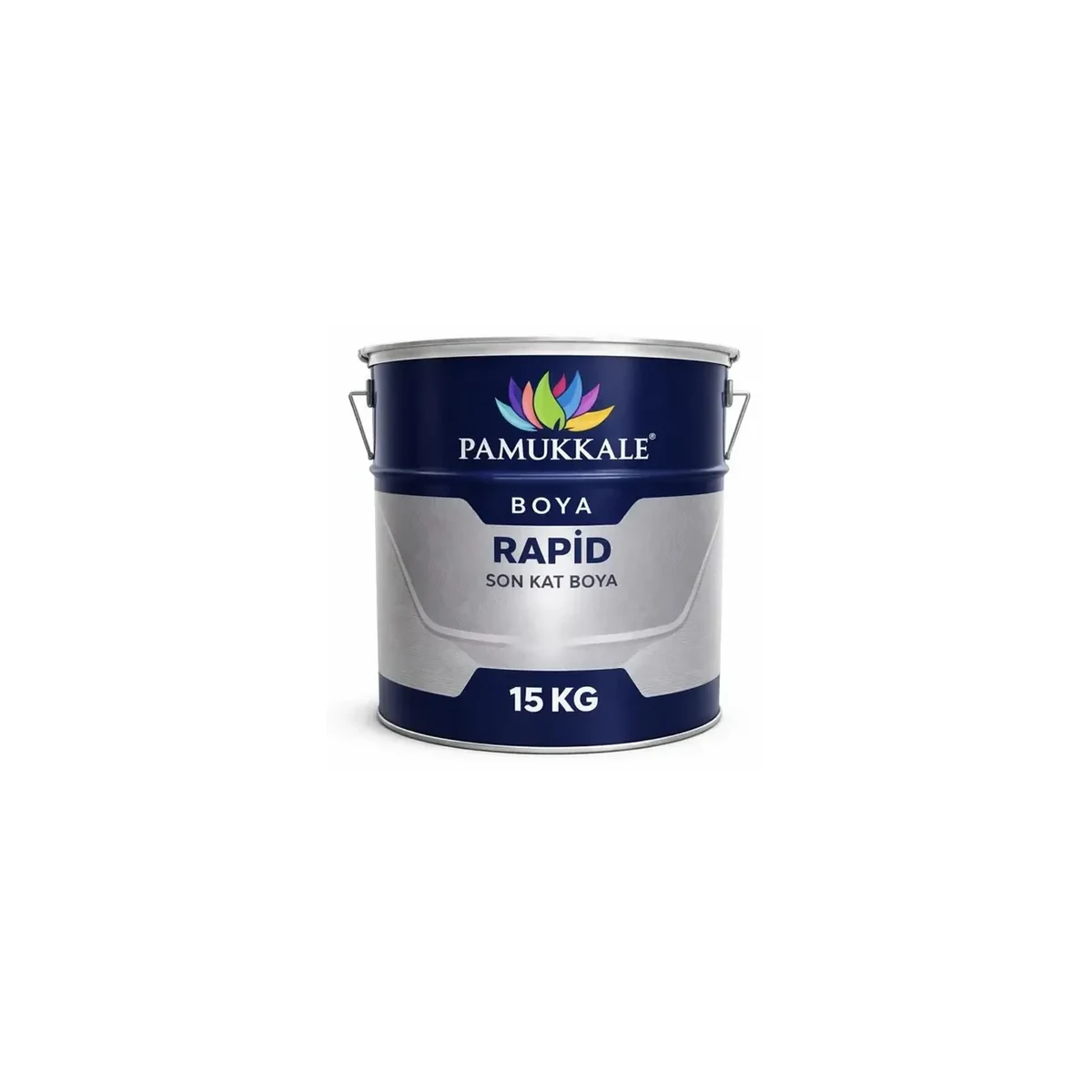 Pamukkale 1470 Rapid Endüstriyel Boya 50 Gloss 15 Kg RAL 7044 İpek Gri