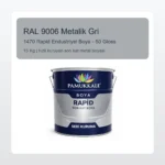 Pamukkale 1470 Rapid Endüstriyel Boya 15 Kg Metalik Gri RAL 9006