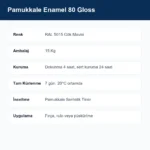 Pamukkale Enamel Sentetik Parlak Yağlı Boya 15 Kg RAL 5015 Gök Mavisi
