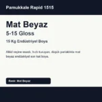 Pamukkale 1515 Rapid Endüstriyel Boya 5-15 Gloss 15 Kg Mat Beyaz