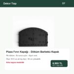 Pizza Fırın Kapağı Döküm Barbekü Kapak