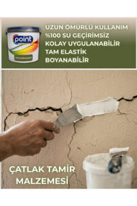 Point Boya Çatlak Tamir Malzemesi İç/Dış Cephe Duvar Çatlak Tamir Malzemesi 15 Kg