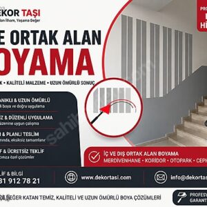 Site ortak alan boyama profesyonel boya hizmeti - Dekor Taşı