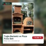 Tuğla barbekü ve pizza fırını seti Dekor Taşı