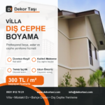 Villa dış cephe boyama profesyonel dış cephe boya badana Dekor Taşı