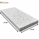 33x70 adım taşı gri renkli 5 cm kalınlıkta beton bahçe taşı