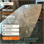 Mermer koruyucu kaplama parlak yüzey leke önleyici Dekor Taşı