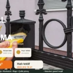 Metal yüzey boyama pas temizliği antipas ferforje korkuluk Dekor Taşı