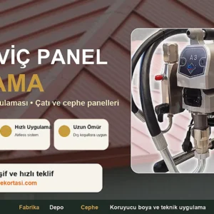 Sandviç panel boyama airless boya uygulaması Dekor Taşı