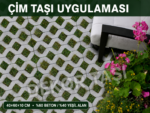 Çim taşı uygulaması vitrin görseli - 40x60x10 cm yeşil otopark zemini