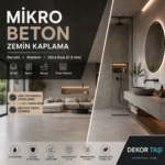 Dekoratif mikro beton zemin kaplama Dekor Taşı