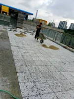 wash beton karo siyah beyaz zemin uygulamasi