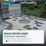wash beton karo siyah beyaz uygulamasi vitrin gorseli