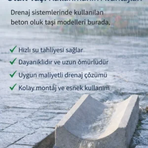 Yağmur suyu drenajı için oluk taşı avantajları