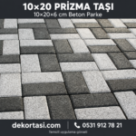 Dekortasi.com 10x20x6 cm prizma parke taşı temsilî ürün görseli