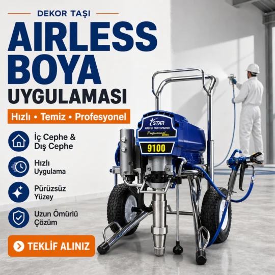 Airless Boya Uygulaması ürün grubundan örnek görünüm