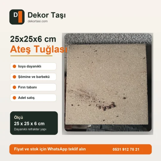 Ateş Tuğlası ürün grubundan örnek görünüm
