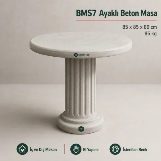 Beton Masalar ürün grubundan örnek görünüm