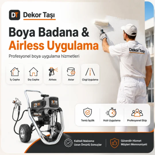 Boya Badana Airless Uygulama ürün grubundan örnek görünüm