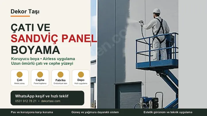 Çatı ve Sandviç Panel Boyama ürün grubundan örnek görünüm