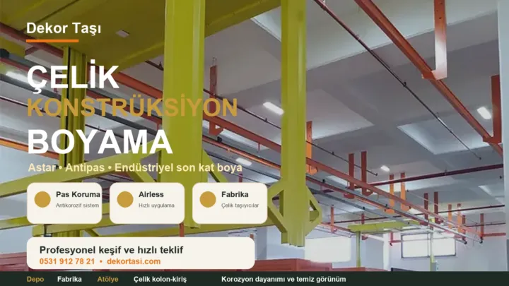 Çelik Konstrüksiyon Boyama ürün grubundan örnek görünüm
