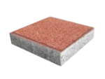 Kırmızı yüzeyli kare beton parke plakası