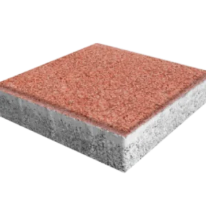 Kırmızı yüzeyli kare beton parke plakası