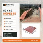 50x60 Küpeşte Kırmızı Duvar Üstü Taşı Vitrin Görseli